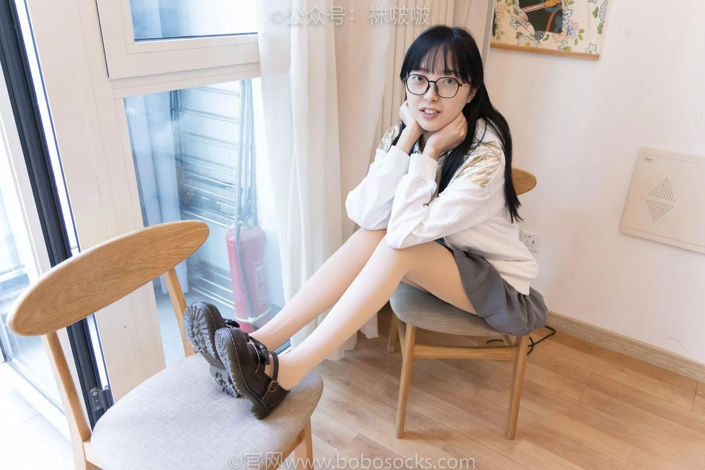 [BoBoSocks袜啵啵]NO.047 稚予-皮鞋、厚肉丝 [131P]插图